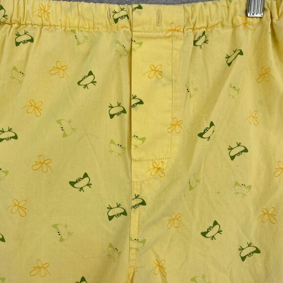 Vintage Intimate Classics Sleepwear Pants Womens Large Yellow Frogs Lounge PJ - Picture 5 of 12